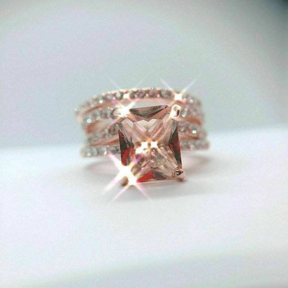NWOT Rose Gold Morganite Ring - Picture 14 of 14